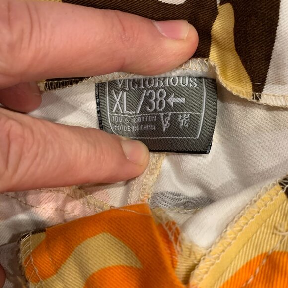 Victorious Men's Utility Front Big Pocket Cargo Pants XL/38 - Picture 4 of 6